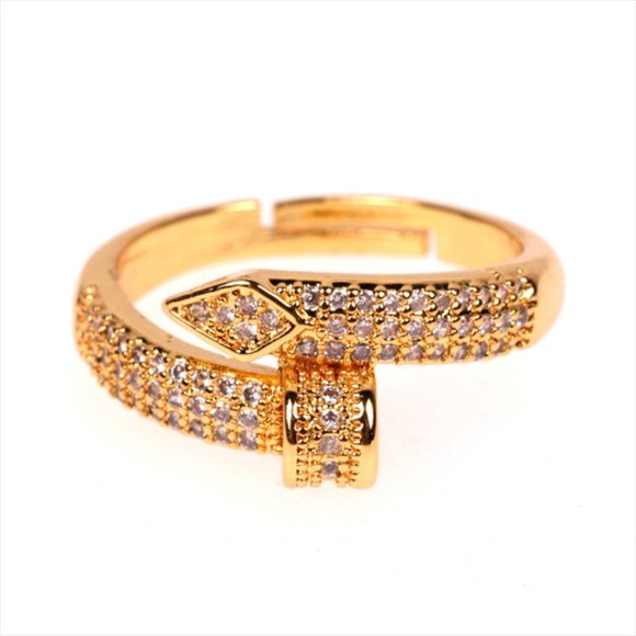 Iced Out Nail Ring - Picture 3 of 4